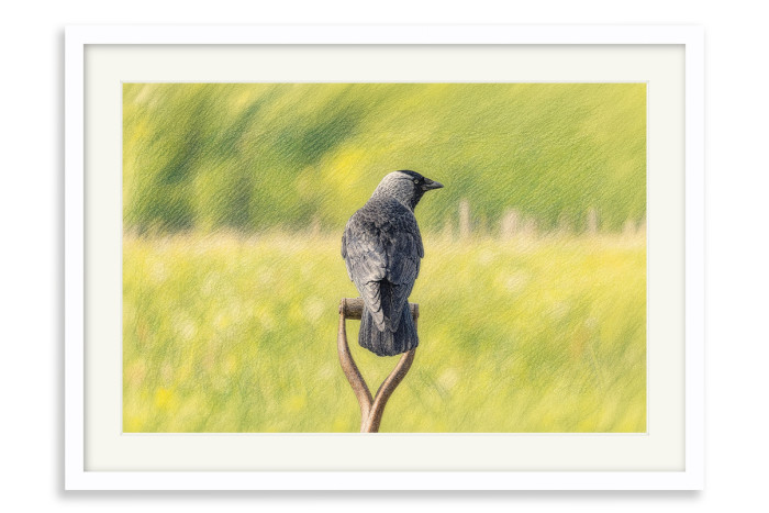 White Frame A5 - 14.8 x21 cm  (+£100.00)